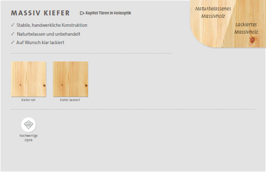 Massiv Kiefer 2025 Tür A-Z